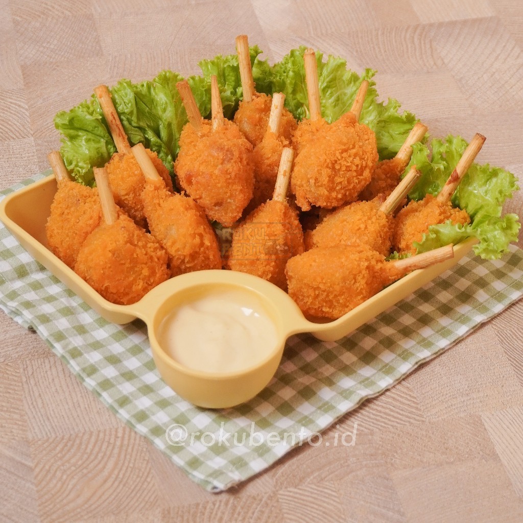 

Kaki Naga Frozen Roku Bento isi 15 Pcs Homemade Nugget Chicken Stick Lauk Bekal Sekolah Praktis