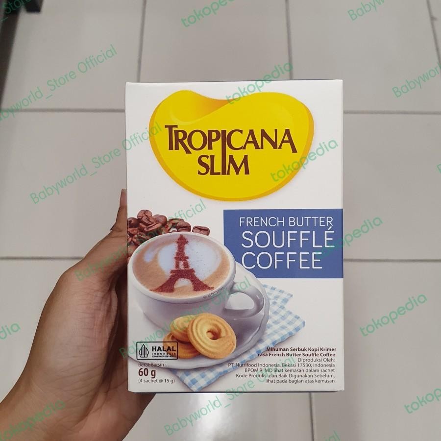 

Tropicana Slim French Butter Souffle Coffee Minuman Kopi ( 4 Sachets )