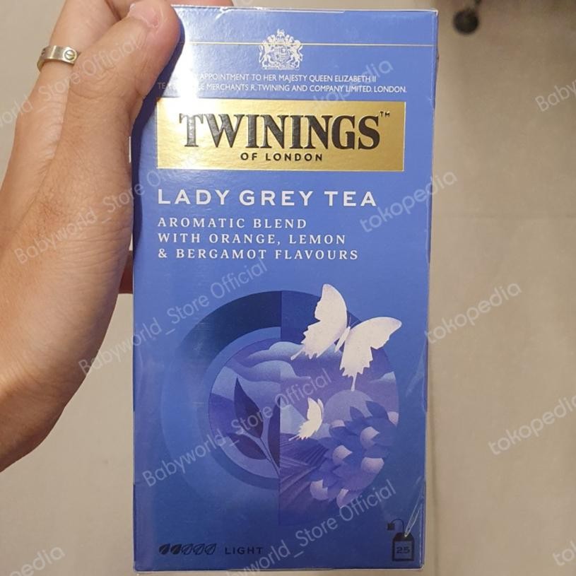 

Twinings Lady Grey Tea Black Tea Teh Celup Import ( 25 Bags )