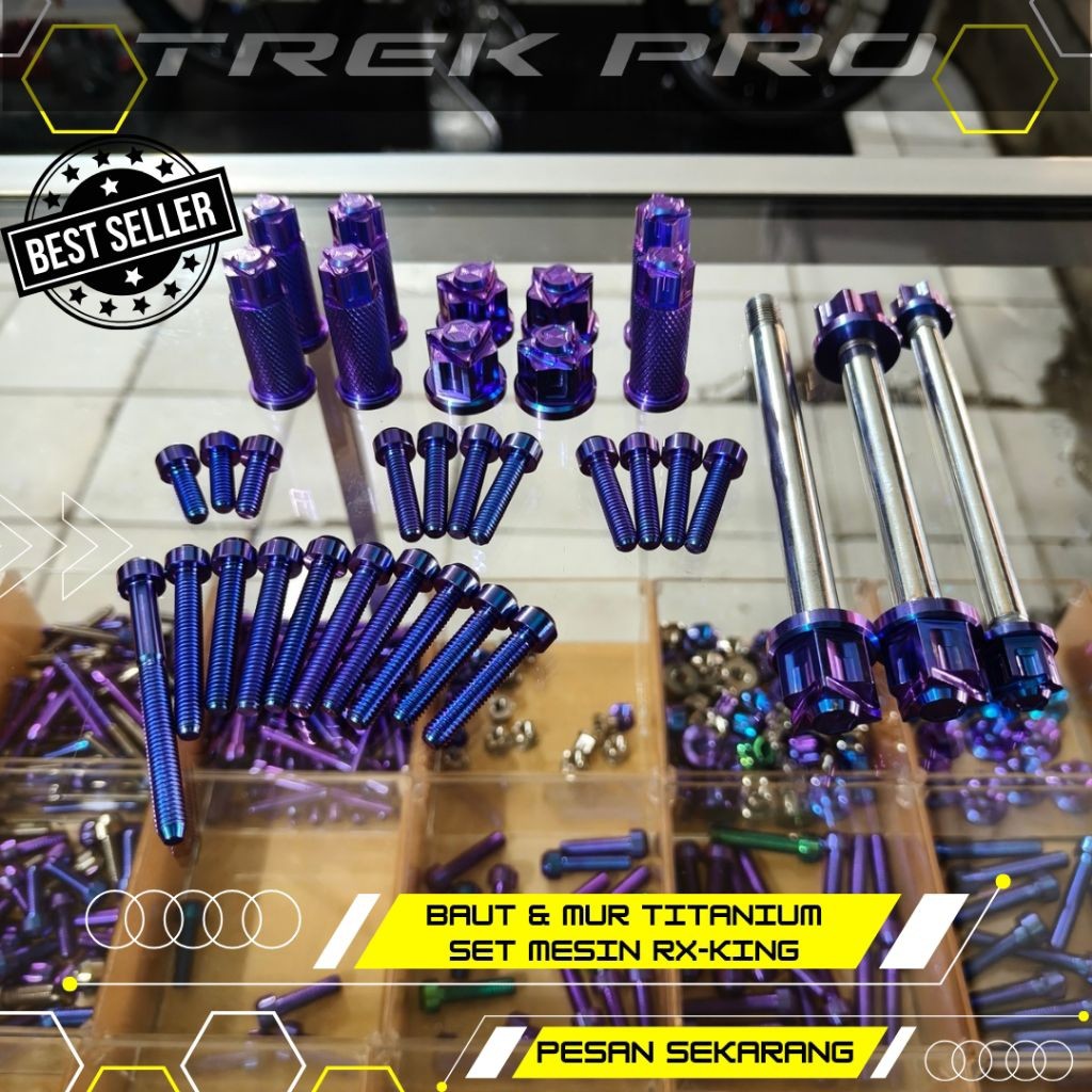 BAUT & MUR TITANIUM SET MESIN RX-KING
