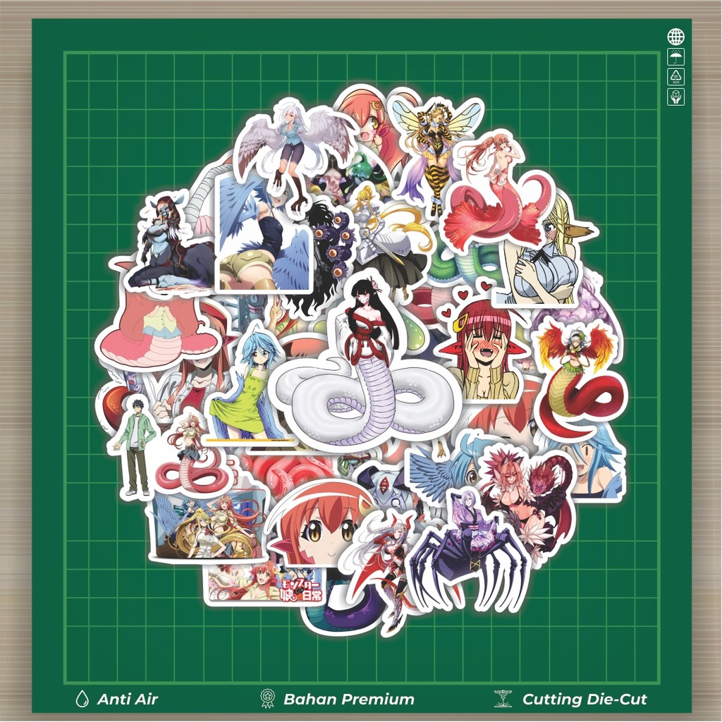 

HOT 50 PCS STIKER Stiker Anime Series Monster Musume Karakter V1 Stiker Fashion Cars Decal Dingin Kartu Album Custom Vinyl Anti Air- Sticker Aesthetic Buku Journal Koper Casing HP Tablet Laptop Helm Motor Botol Minum