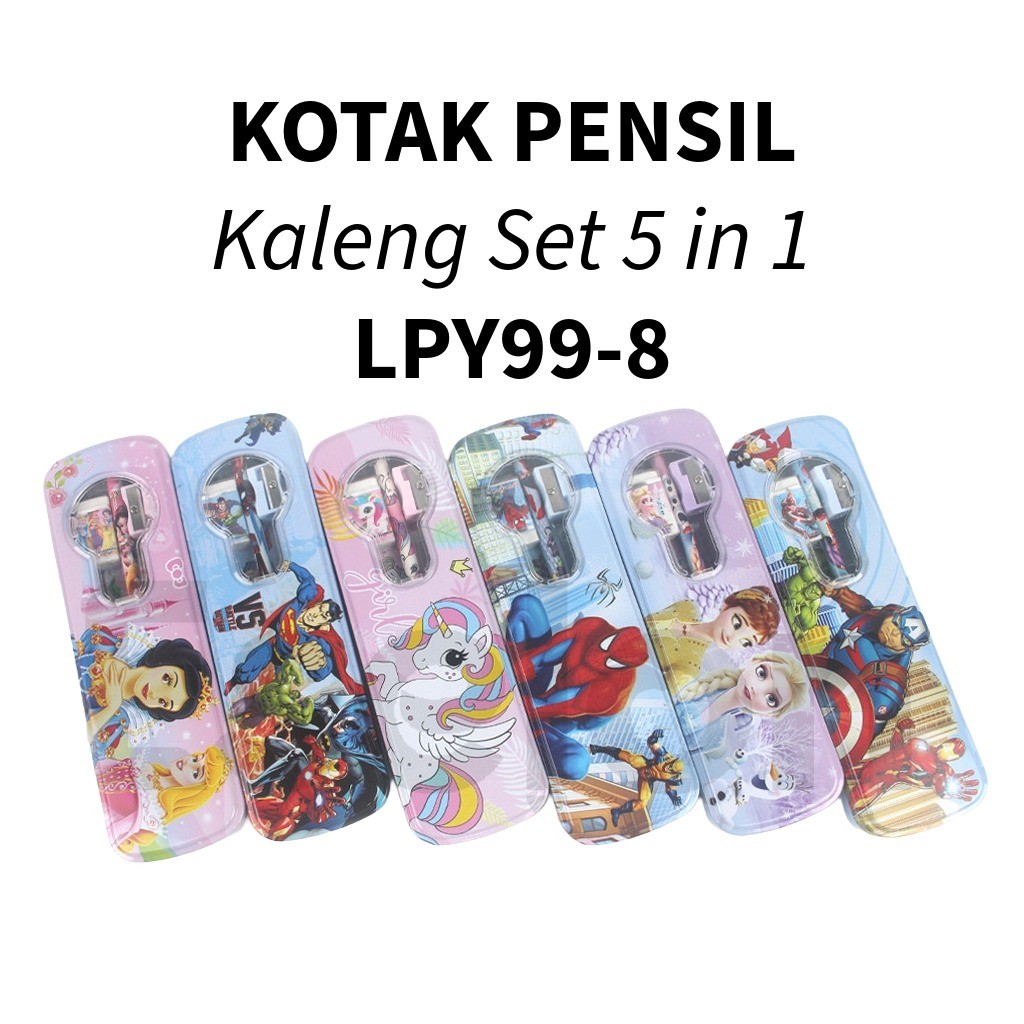 

♚Kotak Pensil Kaleng Set 2 susun / Temapat Pensil Kaleng LPY-99-8♚