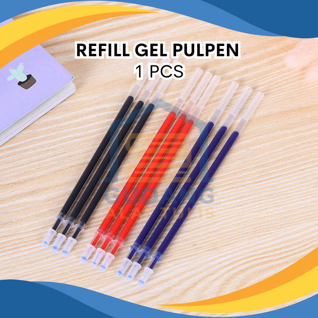 

REFILL GEL SATUAN 0.5MM 3 WARNA TINTA BISA PILIH PER PCS