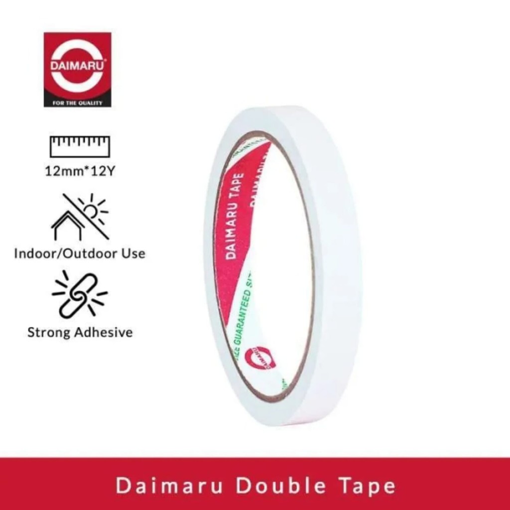 

DAIMARU Double Tape 12mm / Double Sided 1/2 inch / Dabel Tape