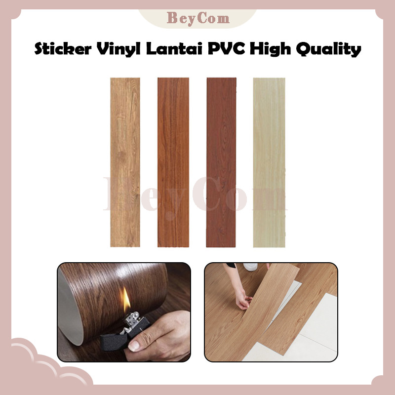 Stiker Lantai Vinyl Motif Kayu Dengan/Stiker Lantai Kayu/Lantai Vinyl Tempel
