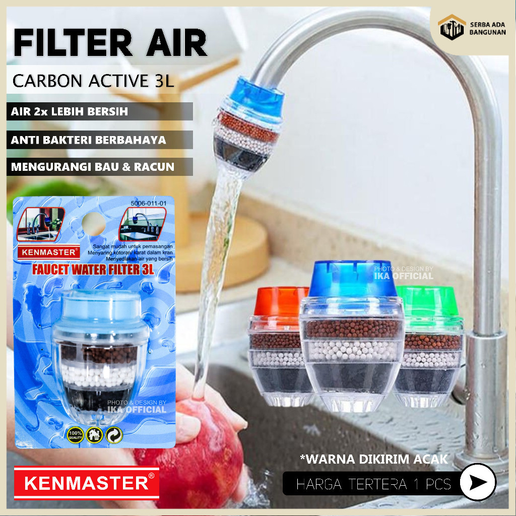 SAB Filter Air Carbon Active 3L Original Saringan Air Kran / Kenmaster Penyaring Air SARINGAN AIR KR