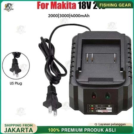 Charger Makita Lithium Bor 21V Charger Adaptor Casan Cas Baterai Cordless Nagawa Bor Impact Wrench K