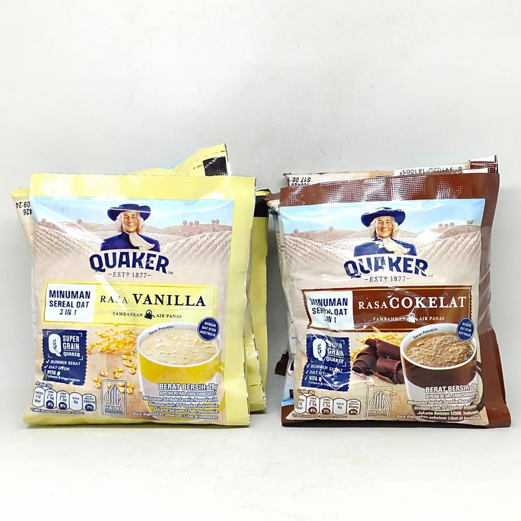 

QUAKER 3 IN 1 VANILLA & COKLAT 28G X5PCS