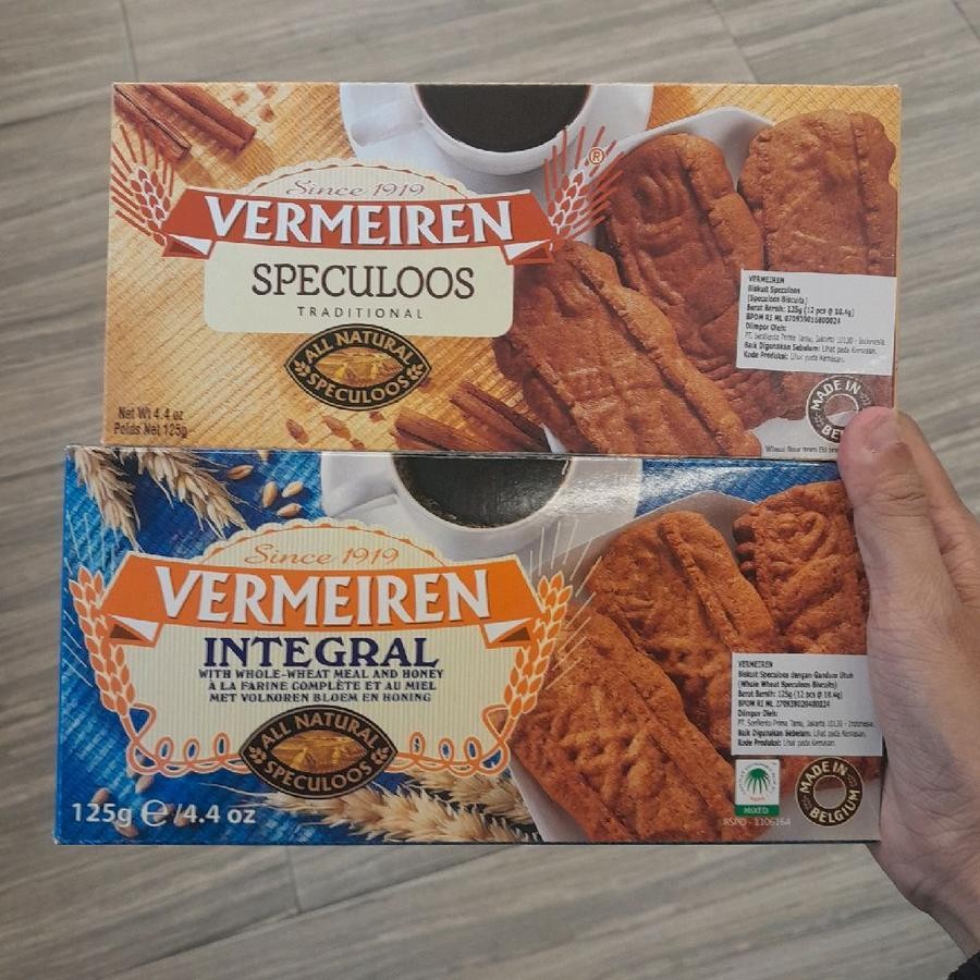 

Vermeiren Biscuit Speculoos Original / Integral dengan Gandum Utuh Biscuit Import 125gr