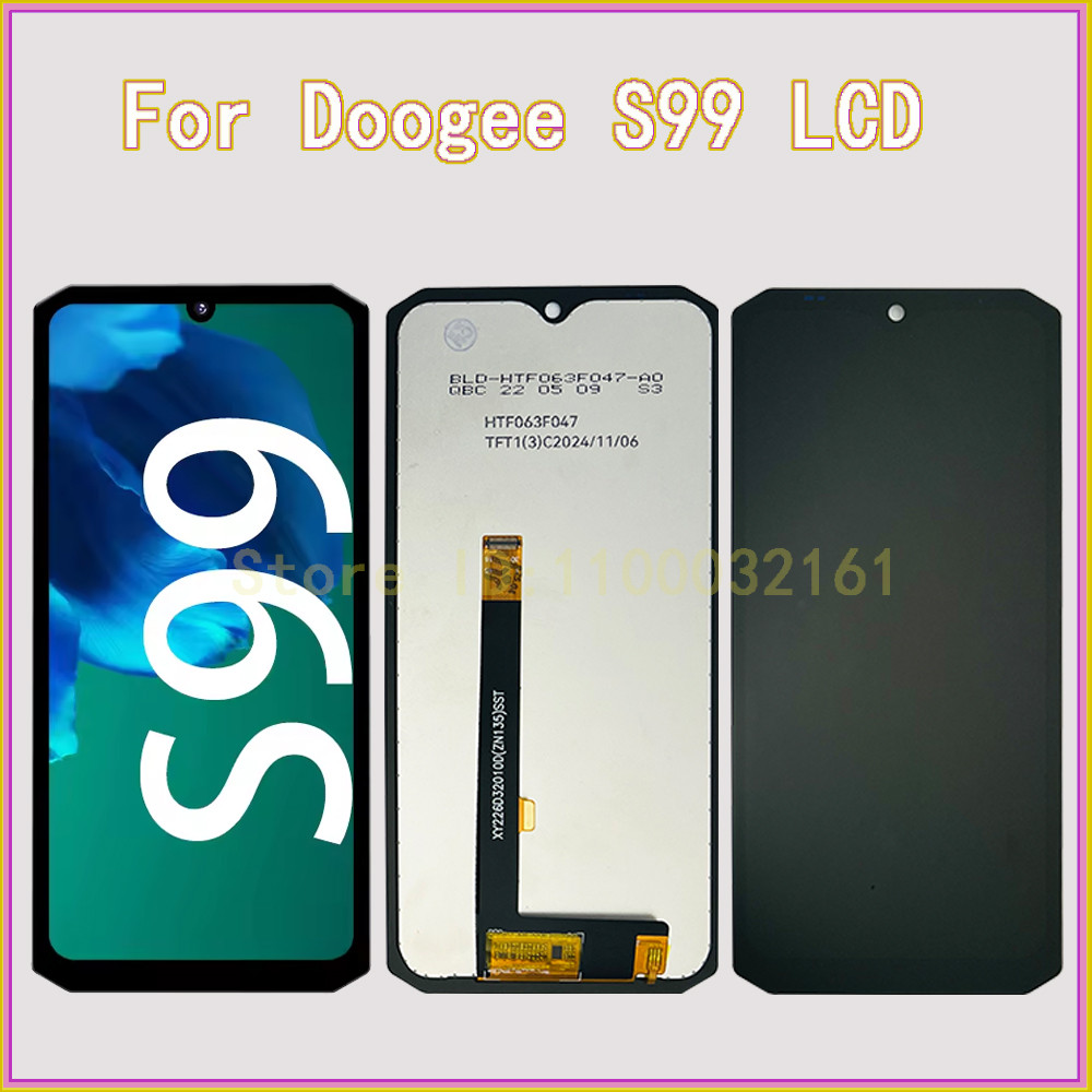 6.3" Brand New LCD For Doogee S99 Display Touch Screen Digitizer For Doogee S99 LCD Panel Assembly R