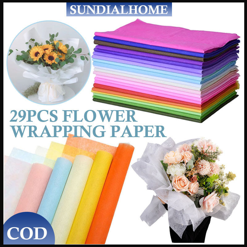 

Flower Wrapping Paper/Kertas Tisu Buket Bunga/Flower Wrapping Tisu Non Woven 29PCS/Tissue Cotton Paper Flower