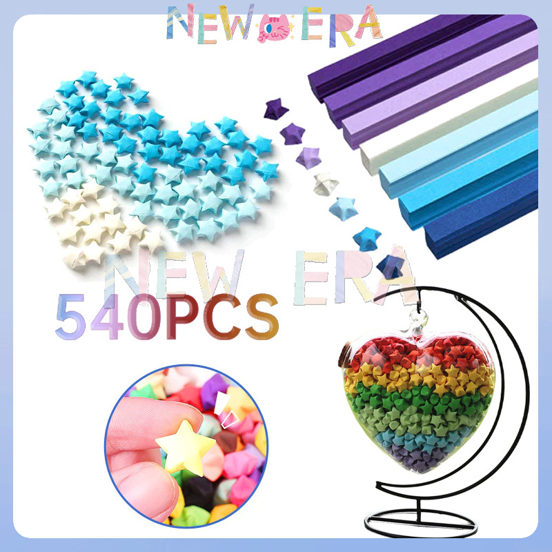 

540 Lembar Kertas Origami Bintang Lucky Star DIY Paper Craft