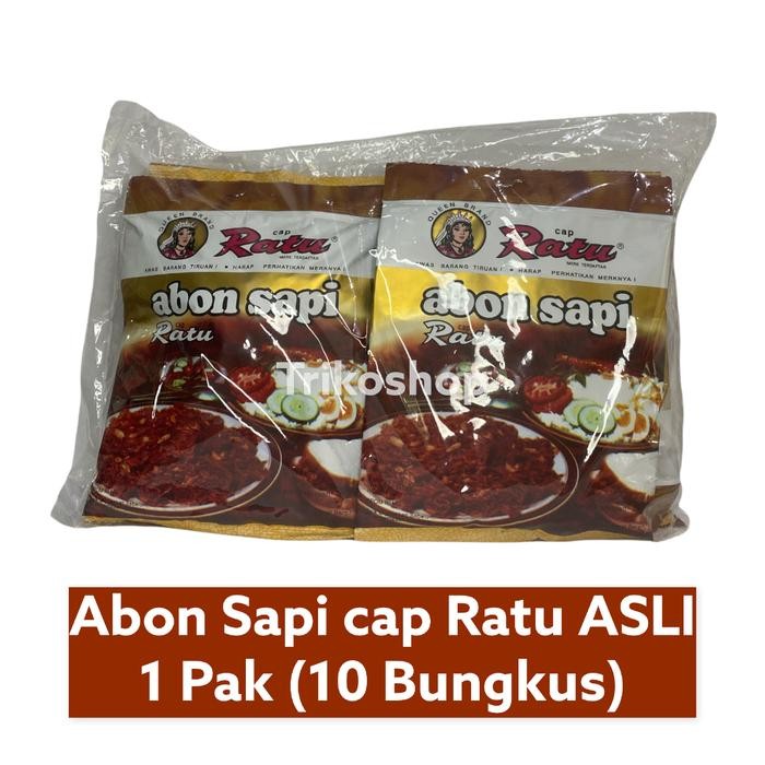 

Abon sapi cap Ratu ASLI 10 pc / 1 Pak