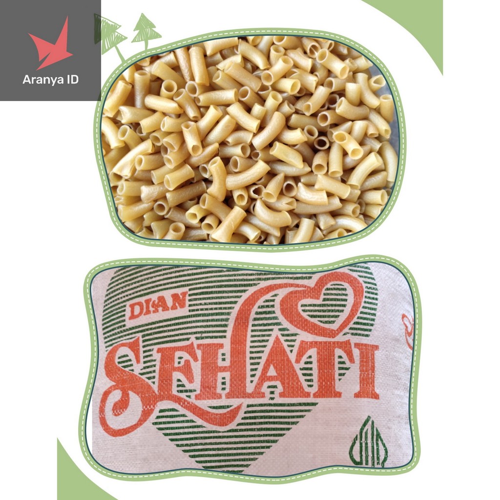 

[1kg] Makaroni Mentah Los Repack Seblak Sehati Dian Macaroni Mcroni Makroni Gurih Lembut Kenyal - Aranya ID