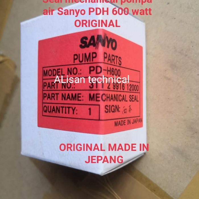 Sil mechanical seal pompa air Sanyo PDH 600 ORIGINAL JEPANG