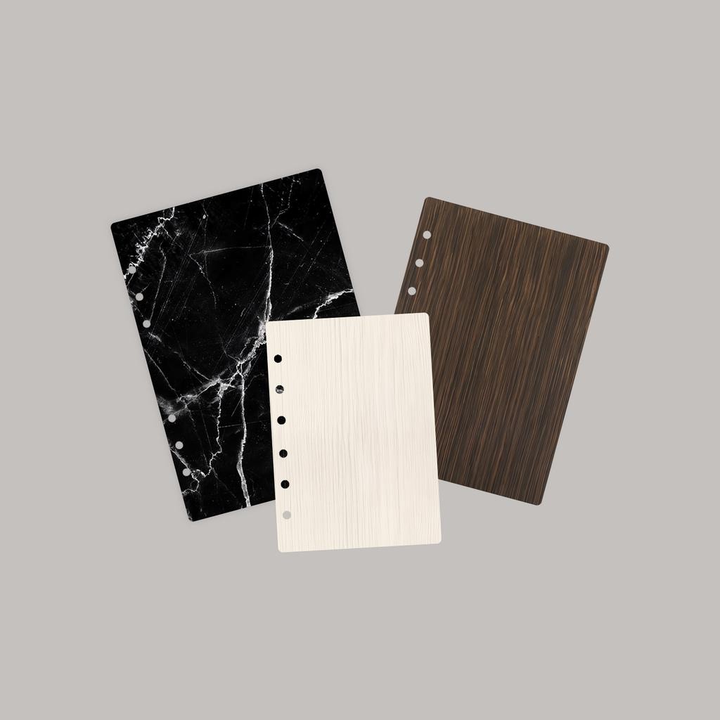 

[MSS] Cover Sampul Colorfull Motif Loose Leaf Mika Tebal Buram Untuk Binder B5 A5 A6 A7 Ring 6 20 26