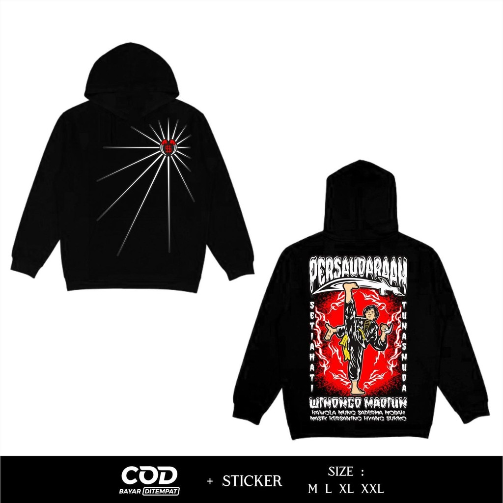 HOODIE PSHW PERSAUDARAAN SETIA HATI TUNAS MUDA WINONGO MADIUN JAKET PSHW TERBARU - JAKET SH WINONGO