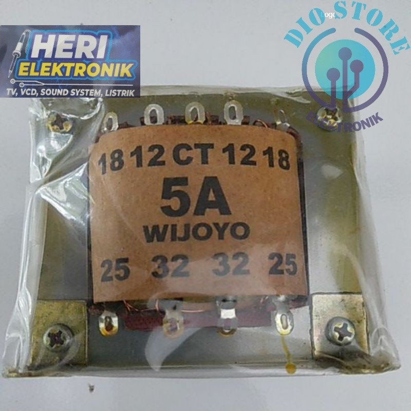 TRAFO 5A KECIL CT32VOLT WIJOYO MURAH TEMBAGA MURNI