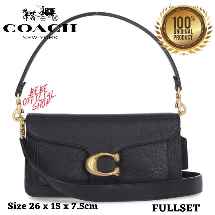 [S3TYA_SHOP] [ORIGINAL] COACH Tabby 26 Shoulder Bag In Black / Tas Coach Original