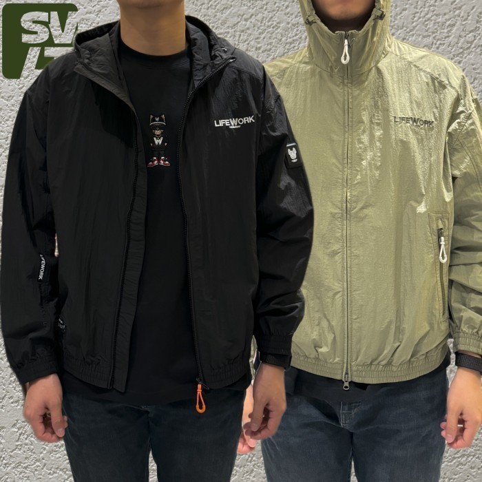 Life Work Korea Light Wind Runner Jacket Hoodie Lifework 100% Original