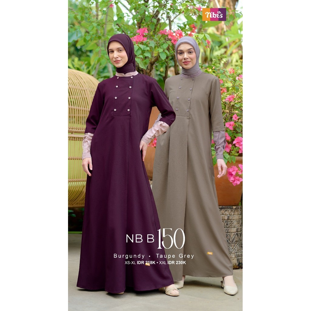 [N'BRS] NB B150 Gamis Nibras Terbaru 2024 Dress Original Nibras