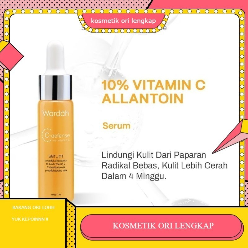 WARDAH C-DEFENSE SERUM | serum wajah WARDAH 