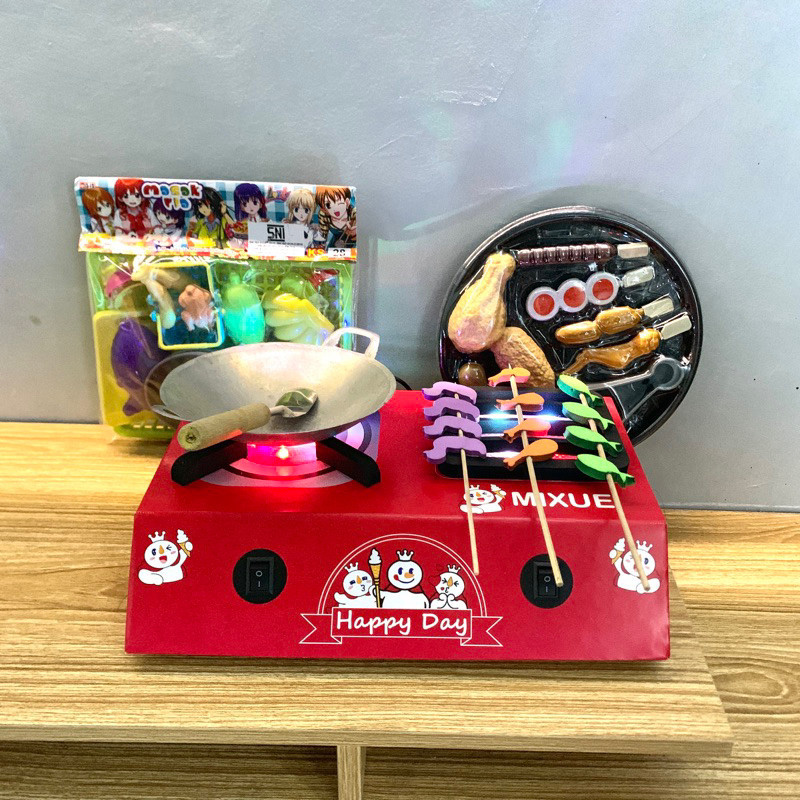 Kompor Led Mainan Anak / Kompor Mainan Masak Masakan / Kompor Mainan Bisa Nyala