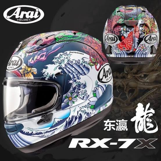 Arai RX-7X Oriental Flat Blue Made In Japan