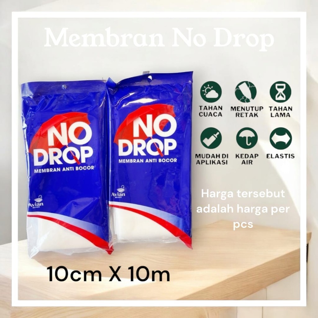 serat fiber no drop,membran no drop,serat fiber waterproofing,serat no drop Ukuran 10cm x 10 meter
