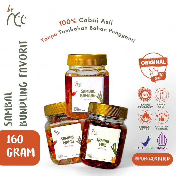 

By NCC Bundling Sambal Mbe & Sambal Matah Free Sambal Bawang 160gr