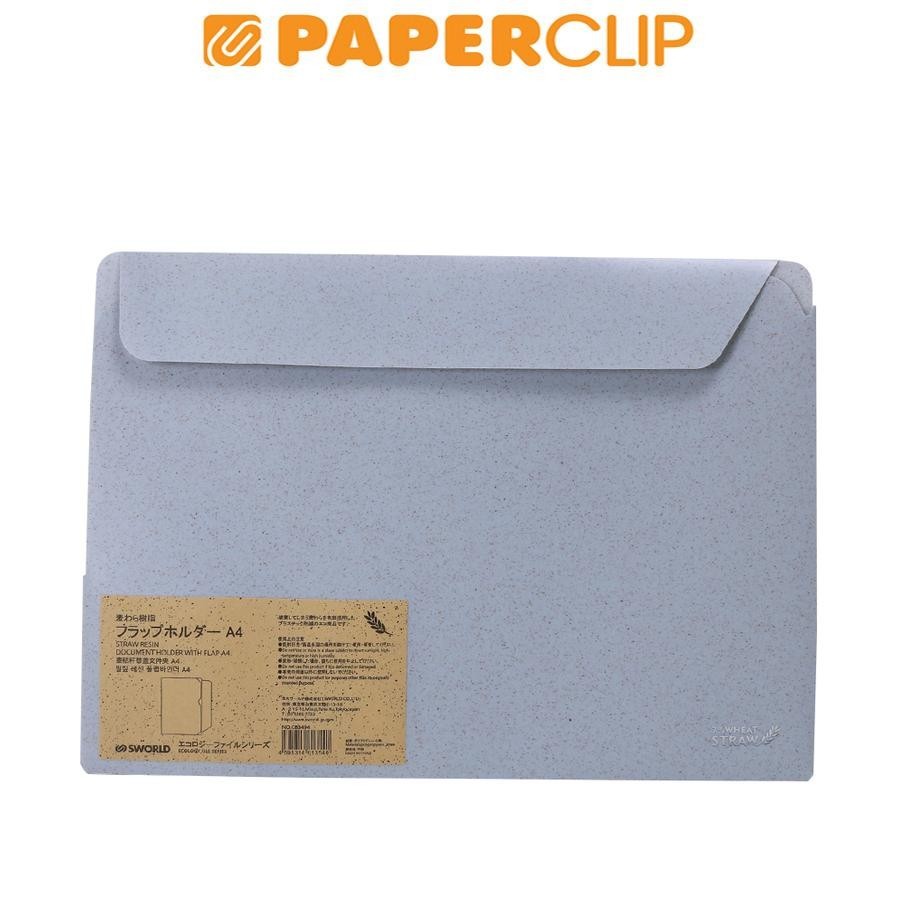 

CLEAR SLEEVES WITH FLAP A4 SWORLD ECOLOGY FILE SERIES CB3494 BLUE