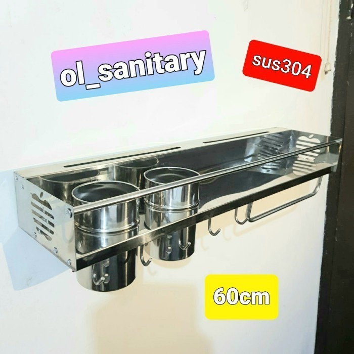 rak pisau dapur stainless rak stainless rak dapur rak bumbu dapur ss