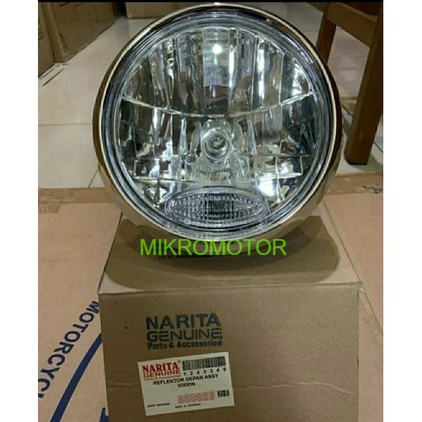 REFLEKTOR LAMPU DEPAN VIXION OLD LAMA BULAT non original