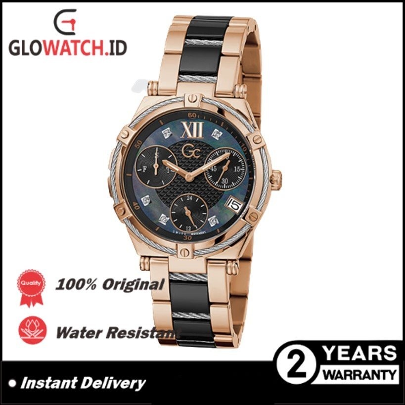 [Promo] Jam Tangan Wanita GC / Guess Collection Y87001L2MF CableSport Large Size Ceramic Stainless S