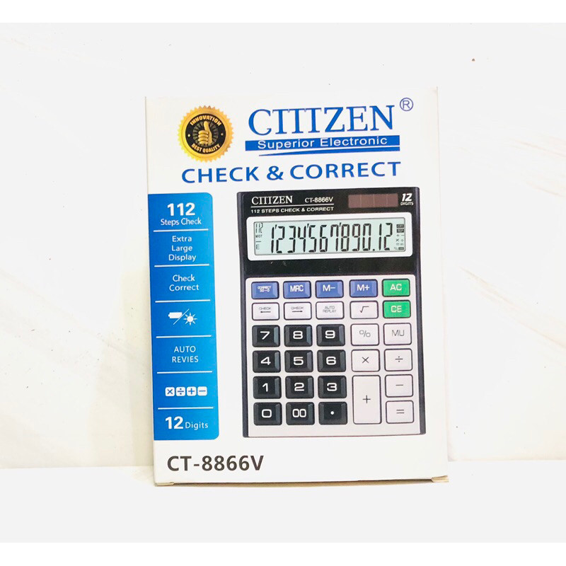 

Kalkulator Citizen CT 8866V CITIZEN 12 Digit