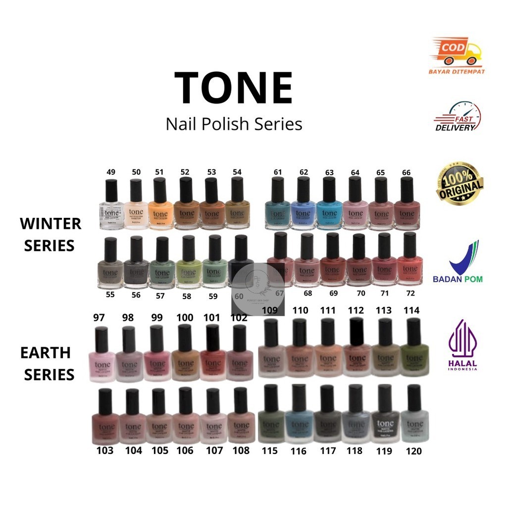 Tone Nail Polish Winter Series | Earth Palette