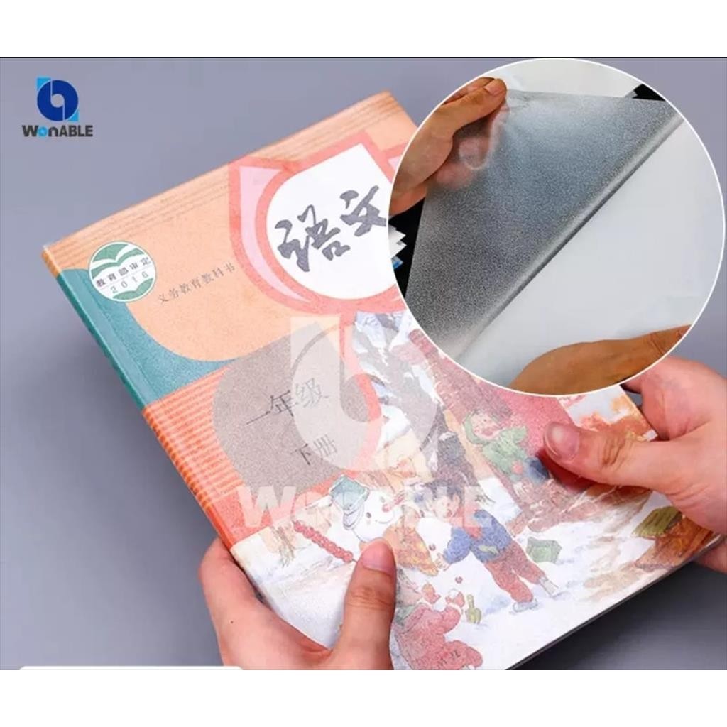 

10 Lembar Sampul Plastik - Stiker Buku Self Adhesife Book Cover - Sampul Sticker