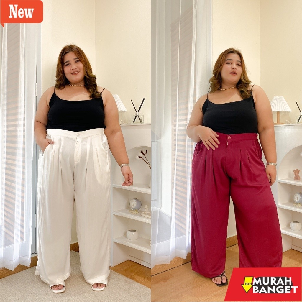 Celana panjang wanita terbaru- Grace Pants/ Kulot Jumbo/ Kulot Big Size/ Kulot Plus Size/ Celana Pan