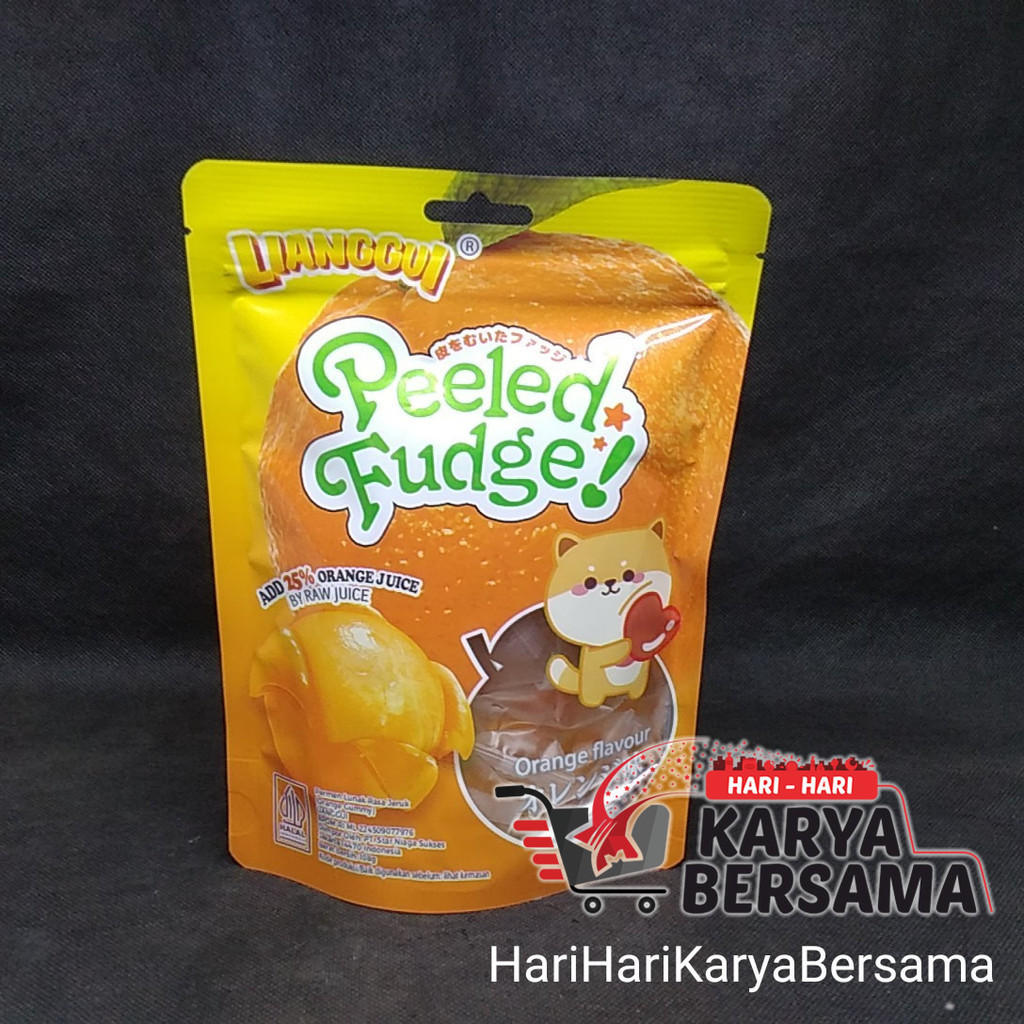 

PERMEN LUNAK LIANGGUI PEELED FUDGE ORANGE FLAVOUR 108GR