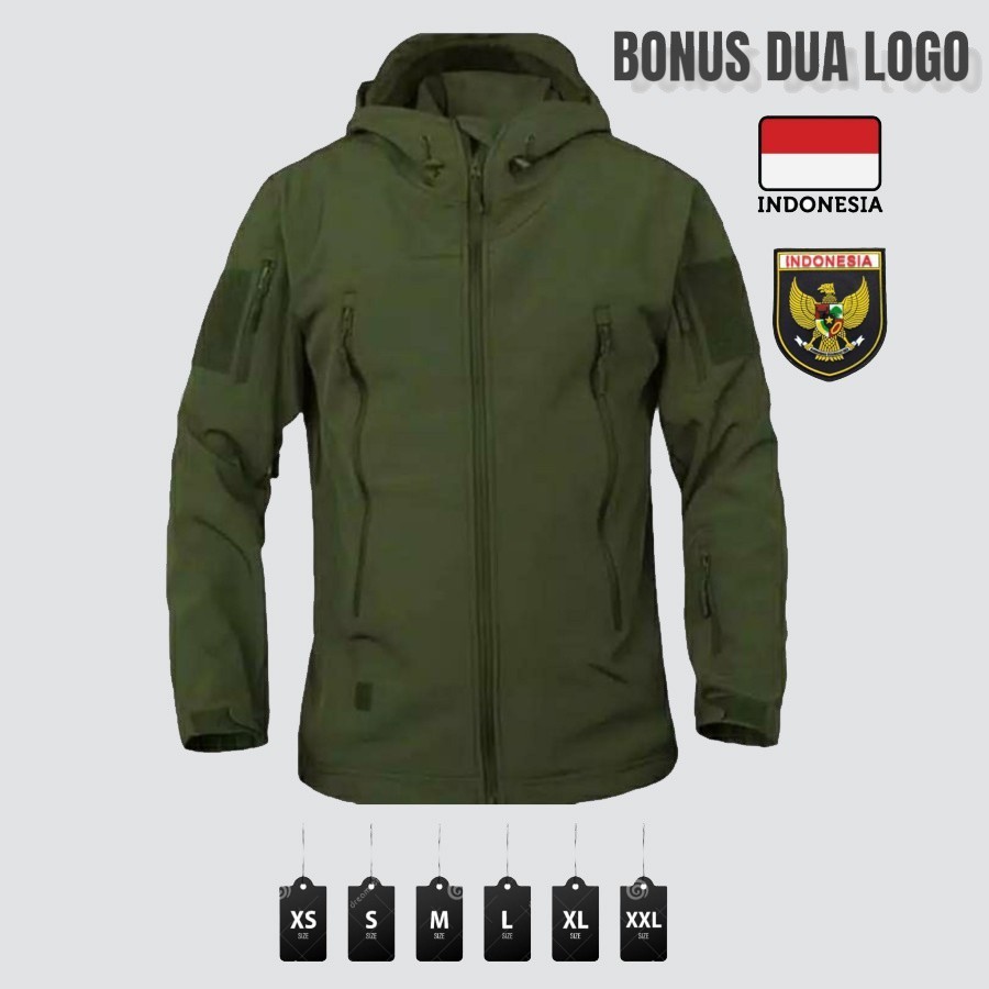 (Anti Air) Jaket TAD BRAVO Original Pria WaterProof Kualitas Bahan Premium Warna Hijau Army / Jacket