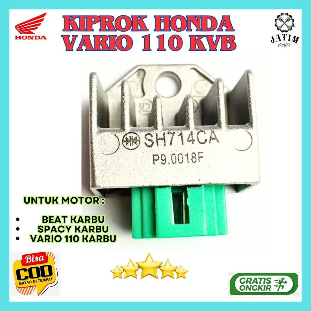 Kiprok Vario Ori / Regulator Beat Karbu / Kiprok honda Vario Karbu Original Premium - 31600-KVB-N51
