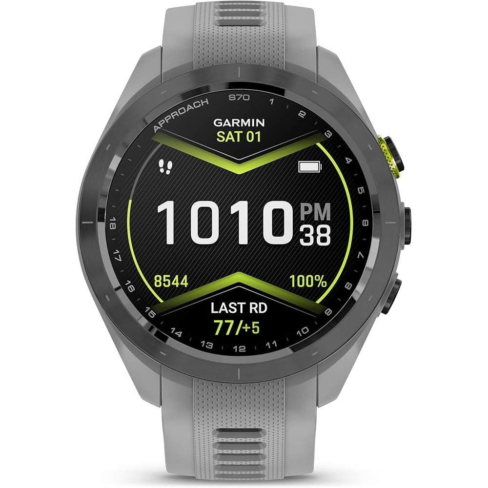 Garmin Approach S70 Smartwatch 42mm Gray Golf GPS Jam Tangan Pintar