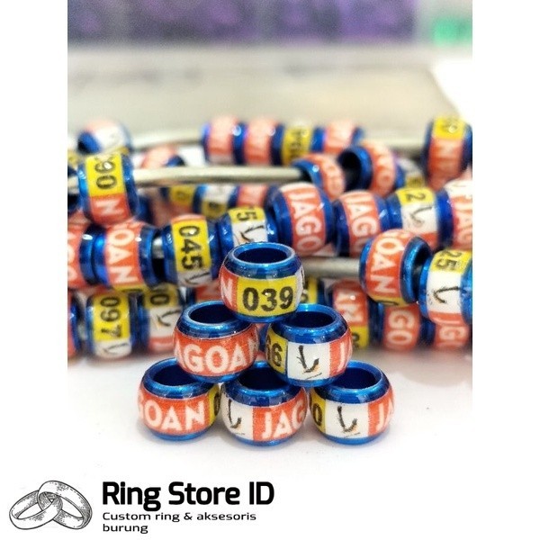 RING BURUNG SUDAH TERCETAK NAMA  MURAI BATU LOVEBIRD