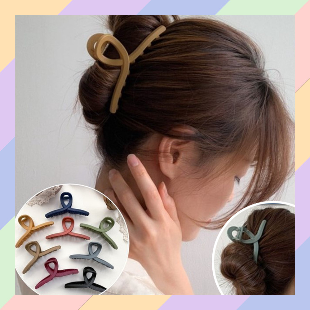 JR03 Jedai SILANG Jepit Rambut SILANG Slim Jepitan Rambut Warna Lucu 36B2