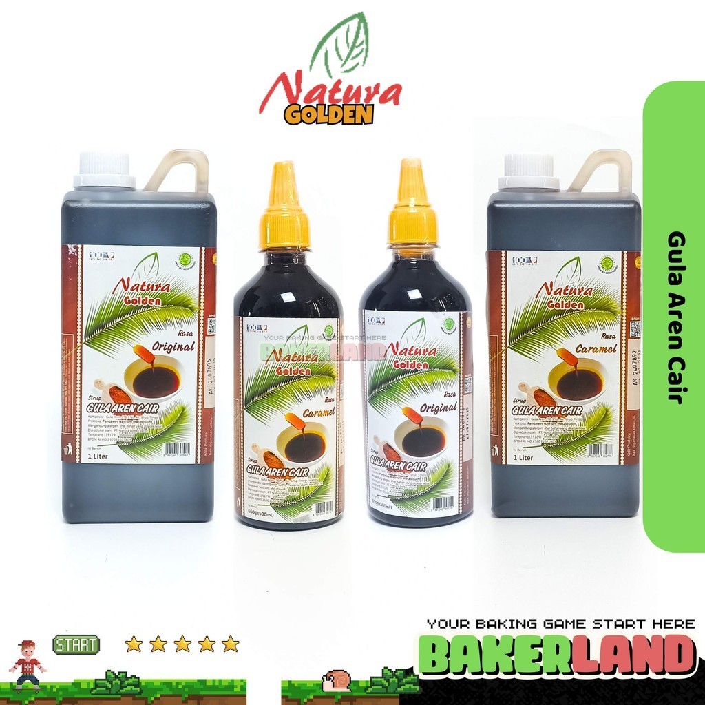 

Gula Aren Cair Natura Golden / Gula Cair / Gula Merah Cair Original / Gula Aren Caramel