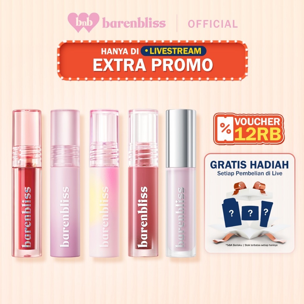 [SPECIAL LIVE] BNB barenbliss Best Selling Gorgeous Lips - Lip Tint/Lip Velvet/Matte Tint/Mousse Tin