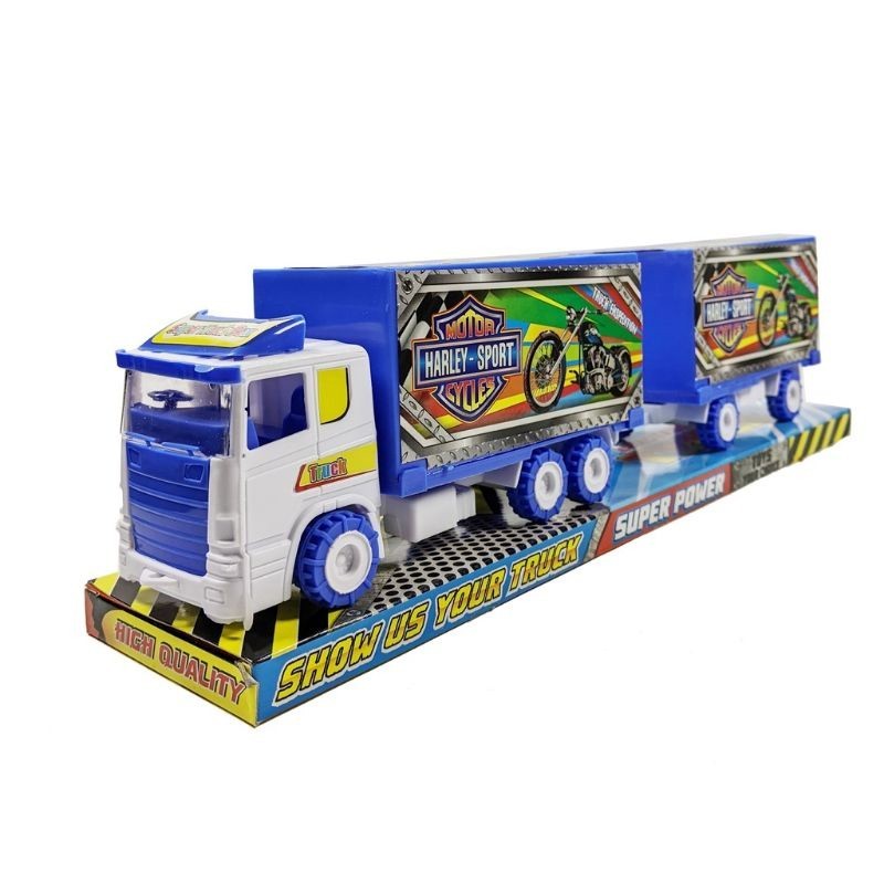 BISA COD MAINAN MOBIL BOX GANDENG PULLBACK/ MAINAN TRUK GANDENG PULLBACK SNI MURAH