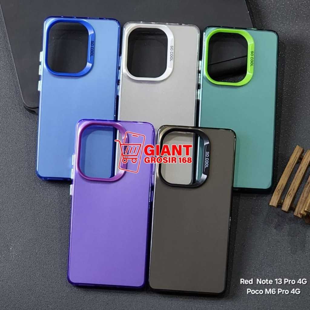 Case IMD Color Plate Hologram Case Poco M6 Pro 4G -BS