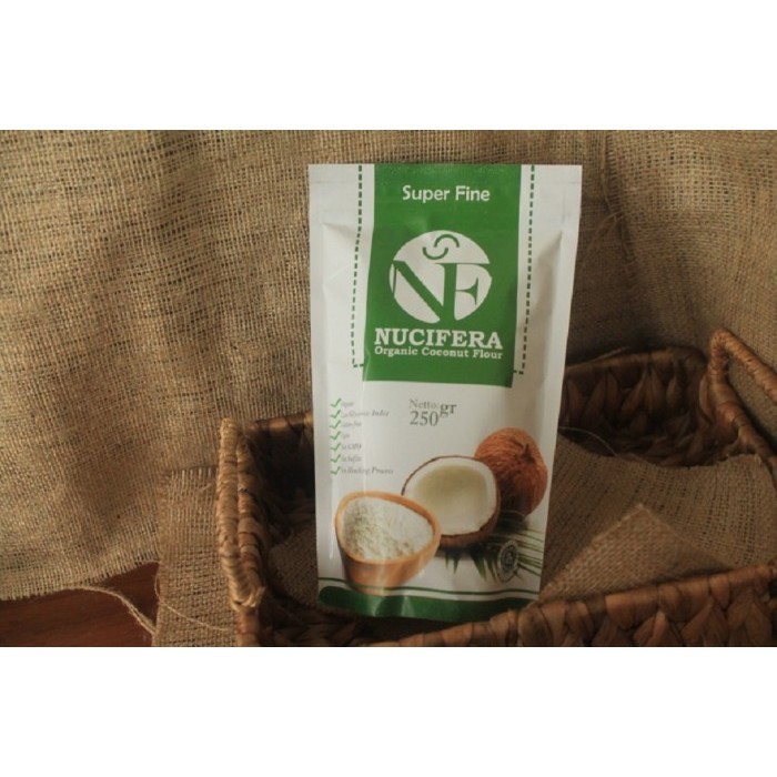 

TERJUAL NUCIFERA ORGANIC COCONUT FLOUR / TEPUNG KELAPA HALUS 250G