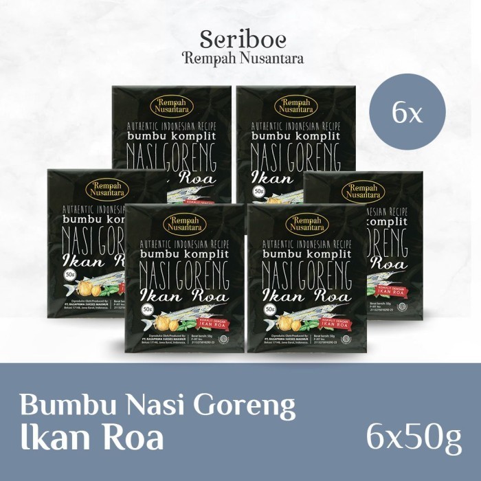 

TERJUAL BUMBU NASI GORENG ROA REMPAH NUSANTARA 50 GR (6 PCS )
